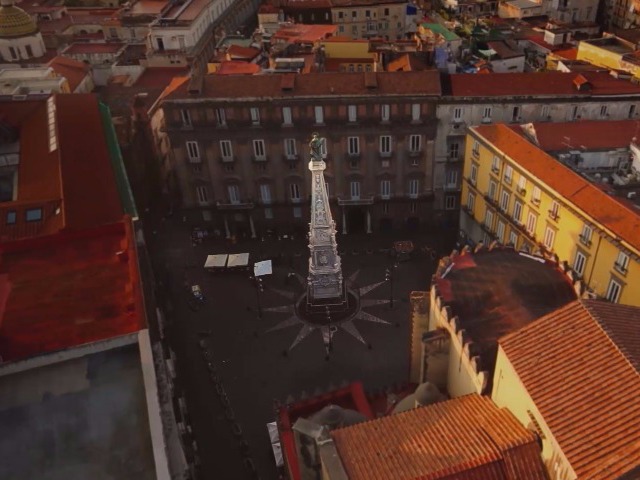 Piazza San Domenico Maggiore - Visione aerea